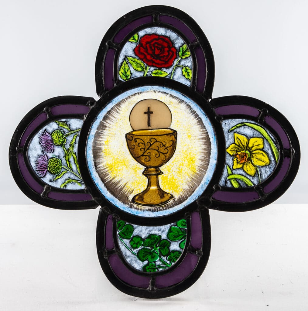 The Platinum Window – St Mary’s Church, Felpham – Quatrefoil